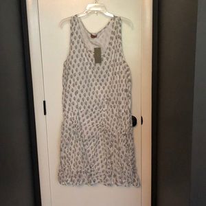 Tulip cotton drop-waist dress with gathers/ruffle